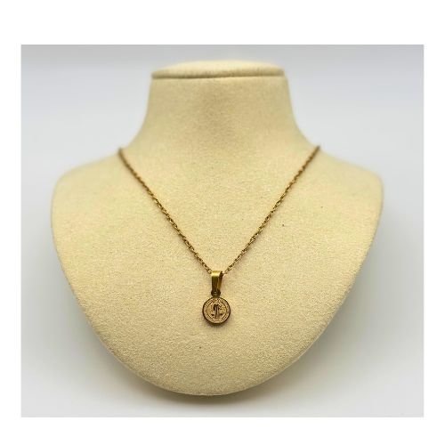 Dainty Gold Plated San Benito Protection Necklace - Shop Cosmic Healing
