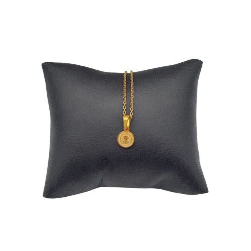 Dainty Gold Plated San Benito Protection Necklace - Shop Cosmic Healing