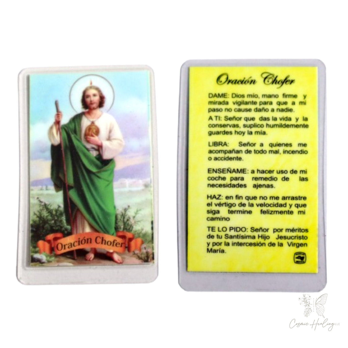 Estampa de San Judas Tadeo Oración de Chofer - Shop Cosmic Healing