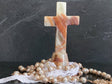 Green Mexican Onyx Crystal Cross 4" - Shop Cosmic Healing