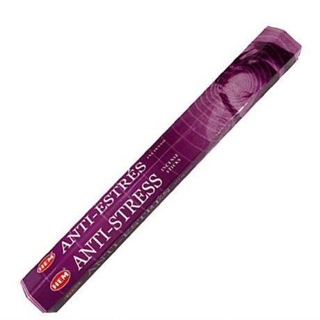 HEM Anti Stress Incense 20 Sticks (Incienso Anti Estrés) for managing stress, inducing a state of calm, assist in relaxation, promotes a sense of well - being - Shop Cosmic Healing
