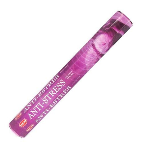 HEM Anti Stress Incense 20 Sticks (Incienso Anti Estrés) for managing stress, inducing a state of calm, assist in relaxation, promotes a sense of well - being - Shop Cosmic Healing