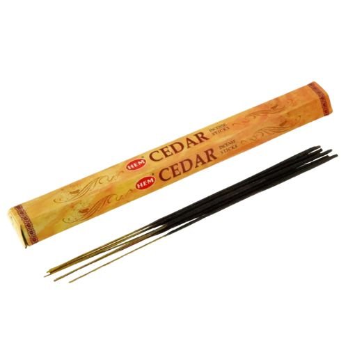 HEM Cedar Incense 20 Sticks (Incienso de Cedro) Aids in attracting love, healing & purification, nightmares - Shop Cosmic Healing