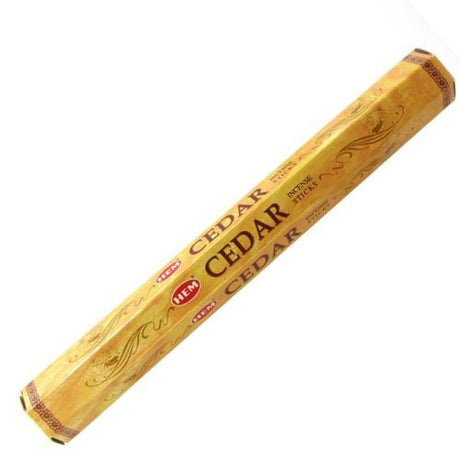 HEM Cedar Incense 20 Sticks (Incienso de Cedro) Aids in attracting love, healing & purification, nightmares - Shop Cosmic Healing
