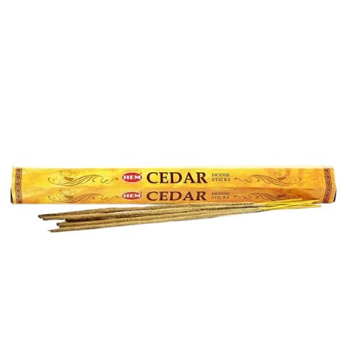 HEM Cedar Incense 20 Sticks (Incienso de Cedro) Aids in attracting love, healing & purification, nightmares - Shop Cosmic Healing