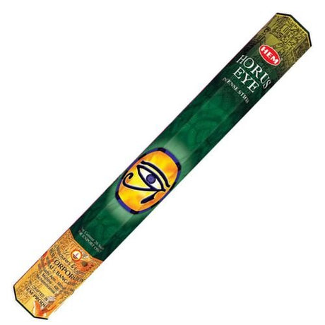 HEM Eye of Horus Incense 20 Sticks (Incienso Ojo de Horus) for esoteric symbol of wisdom and knowledge - Shop Cosmic Healing