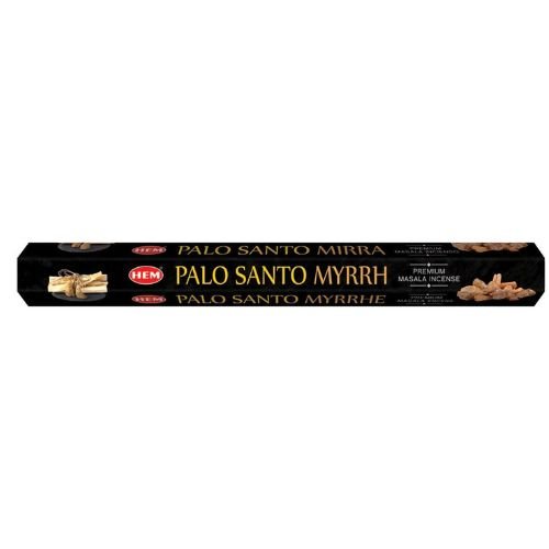 HEM Palo Santo Myrrh Premium Masala Incense 15 Stick (Incienso Palo Santo y Mirra) for meditation, protection, purification, & consecration - Shop Cosmic Healing
