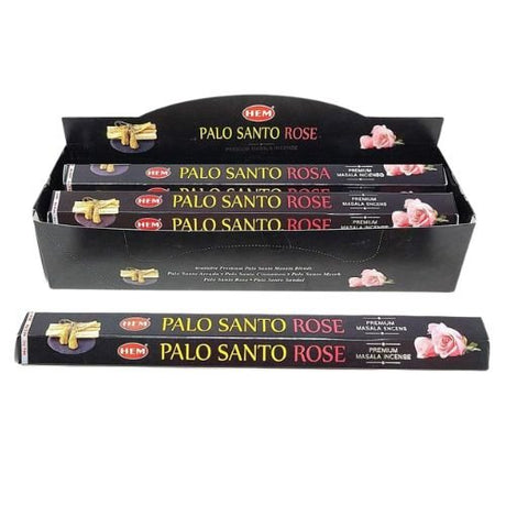 HEM Palo Santo Rose Premium Masala Incense 15 Stick (Incienso Palo Santo y Rosa) - Shop Cosmic Healing