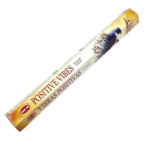HEM Positive Vibes Incense 20 Sticks (Incienso Vibras Positivas) for meditation, relaxation, and enhancing your daily routines - Shop Cosmic Healing
