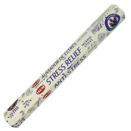 HEM Stress Relief Incense 20 Sticks (Incienso Aliviador de Estres) for meditation, invigorates both your body and mind, uplifts your mood, de - stresses - Shop Cosmic Healing