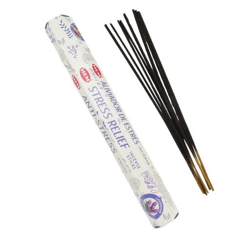 HEM Stress Relief Incense 20 Sticks (Incienso Aliviador de Estres) for meditation, invigorates both your body and mind, uplifts your mood, de - stresses - Shop Cosmic Healing