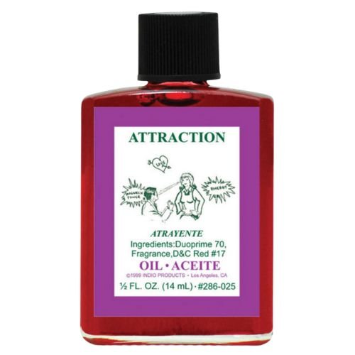 Indio Attraction Oil 1/2 oz (Aciete Atrayente) for searching for a mate, increase passion, attracts money, good luck, success, happiness prospertiy - Shop Cosmic Healing