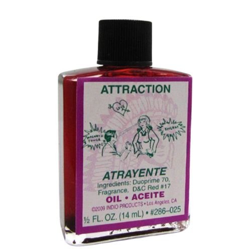 Indio Attraction Oil 1/2 oz (Aciete Atrayente) for searching for a mate, increase passion, attracts money, good luck, success, happiness prospertiy - Shop Cosmic Healing