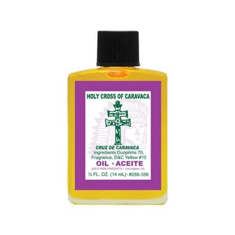 Indio Holy Cross of Caravaca Oil 1/2oz (Aceite Cruz de Caravaca) to bless and bring peace and protection into your home - Shop Cosmic Healing