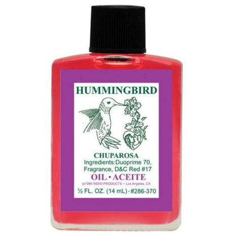 Indio Hummingbird (Aceite Chupparosa) Oil 1/2 fl.oz to attract love to your life or to increase your mates interest - Shop Cosmic Healing