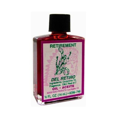 Indio Retirement Oil (Aceite Del Retiro) 0.5oz to get rid off all your enemies - Shop Cosmic Healing