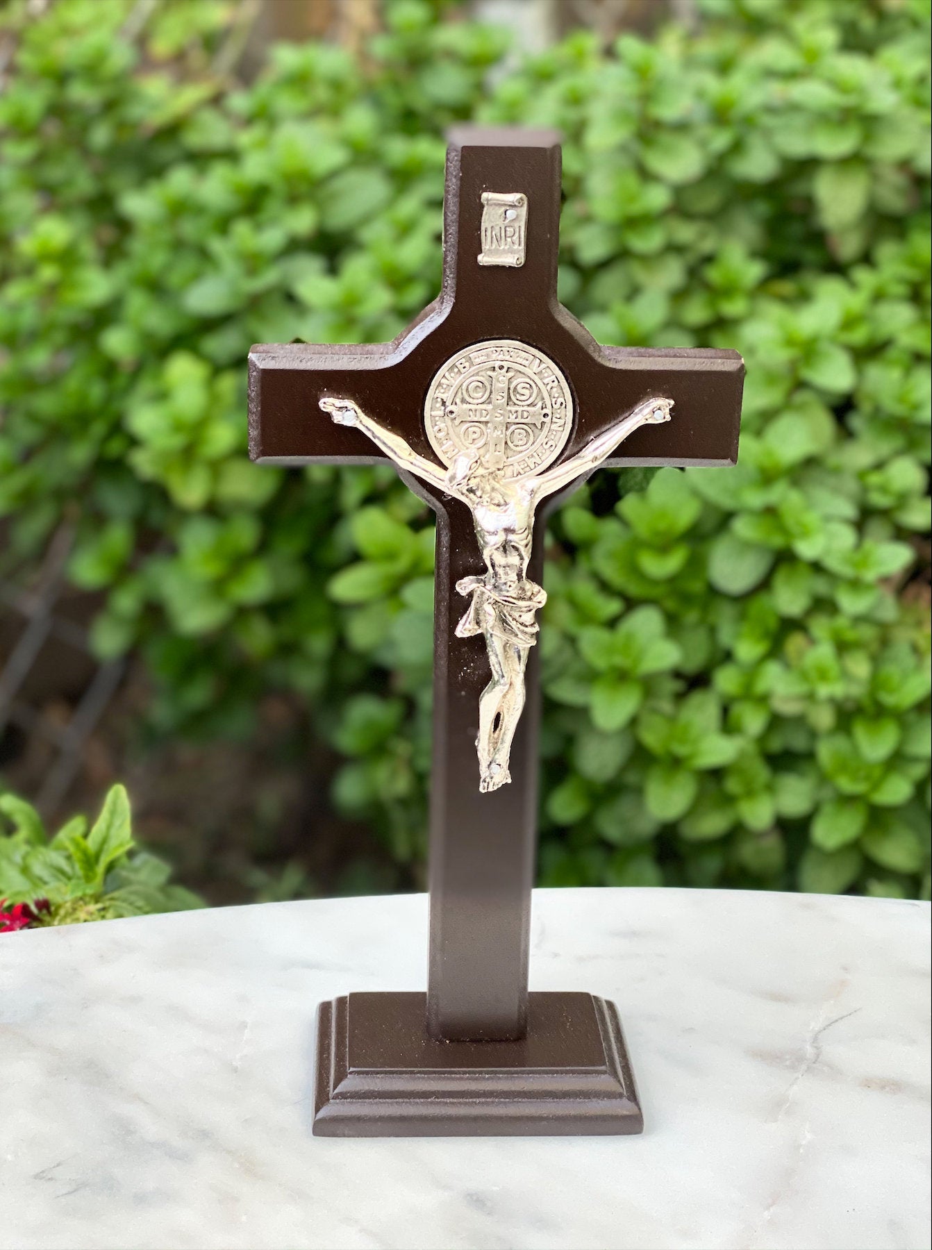 Jesus Crucifix with Saint Benedict Medal - Shop Cosmic Healing