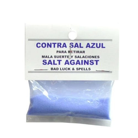 Jinx Removing Blue Salt (Contra Sal Azul) 0.5oz use against bad luck and spells - Shop Cosmic Healing