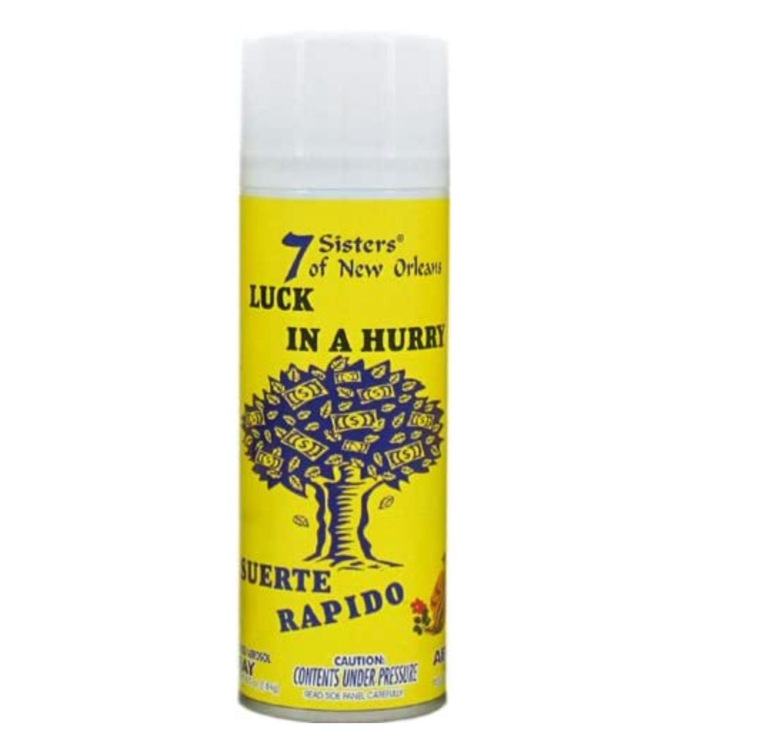 Luck In A Hurry Aerosol Spray (Suerte Rapida)-Brings luck to your home and money to your pocket! - Shop Cosmic Healing