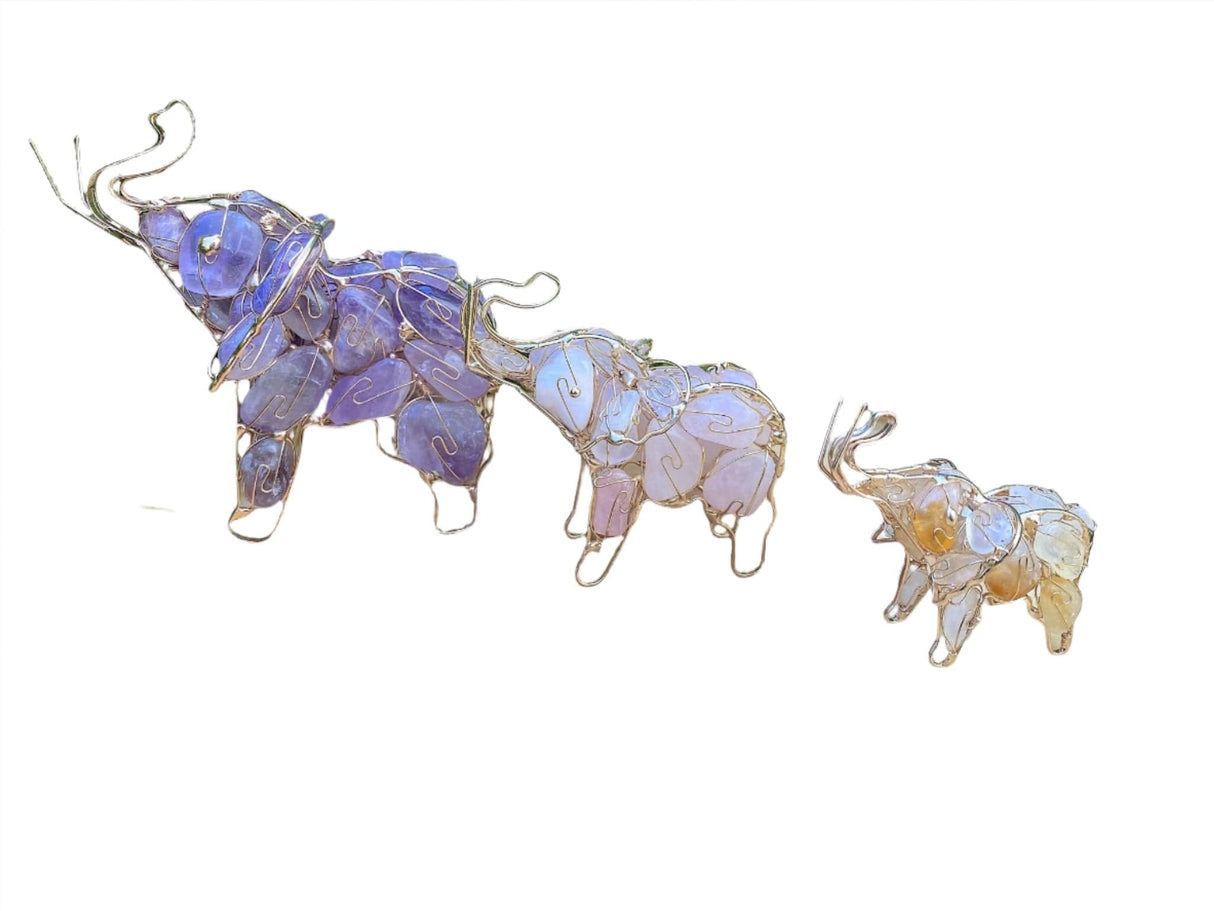 Lucky Elephant Hand Wired Crystal - Shop Cosmic Healing