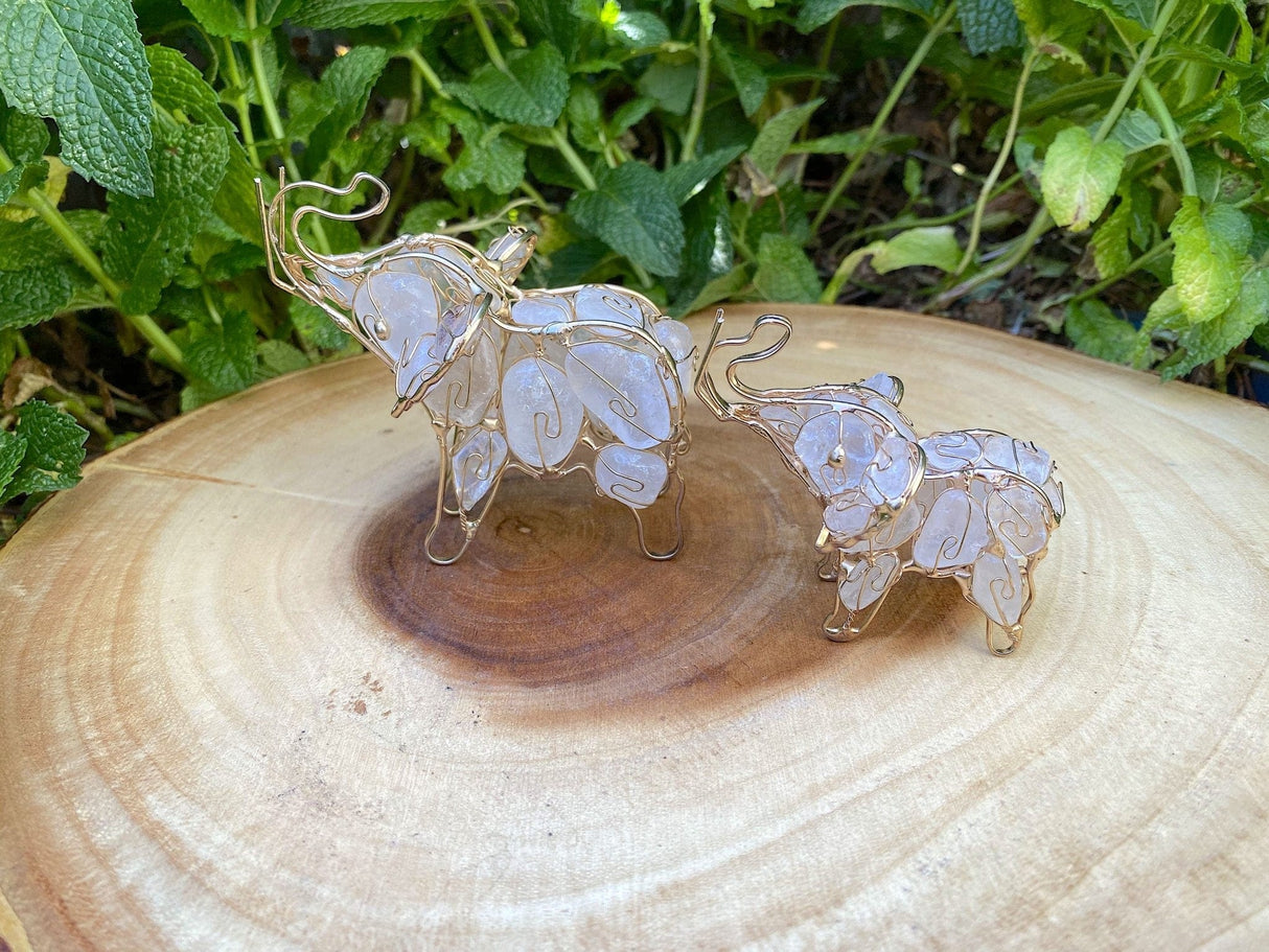 Lucky Elephant Hand Wired Crystal - Shop Cosmic Healing