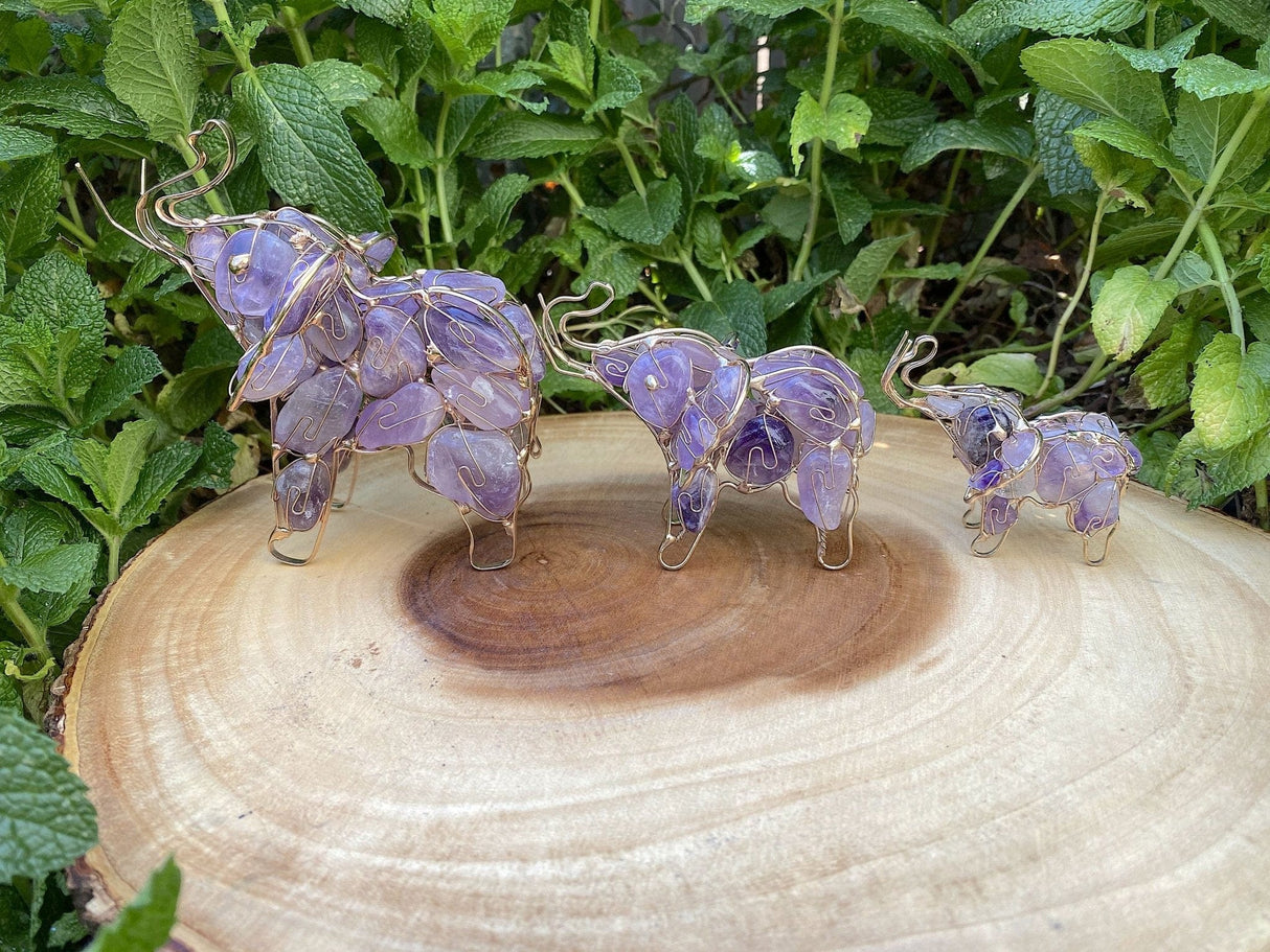 Lucky Elephant Hand Wired Crystal - Shop Cosmic Healing