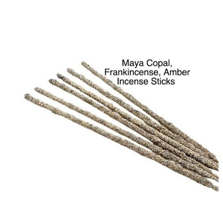 Maya Copal, Frankincense, & Amber Resin Incense 6 Sticks for to stop addictions, calming, clarifying, focusing, grounding - Shop Cosmic Healing