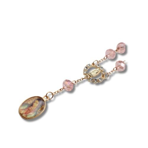 Our Lady Of Guadalupe Rosary For Car Rearview Mirror - Shop Cosmic Healing