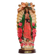 Our lady of guadalupe with angels & roses - 12 inch statue