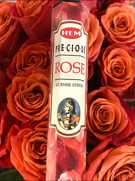 Hem precious rose incense - 20 sticks (incienso de rosa)