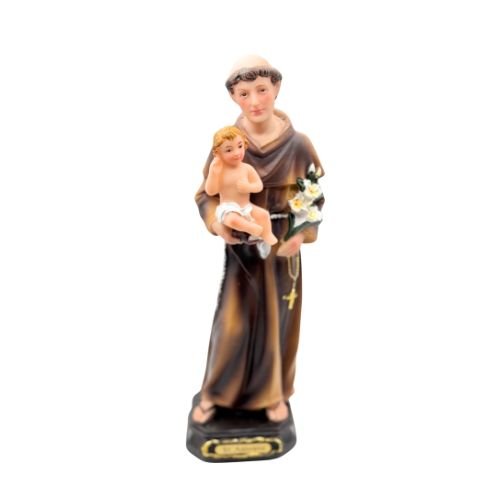 Saint Anthony of Padua Child Jesus Closed Bible (Estatua de San Antonio) 8” - faith, purity, and divine protection - Shop Cosmic Healing