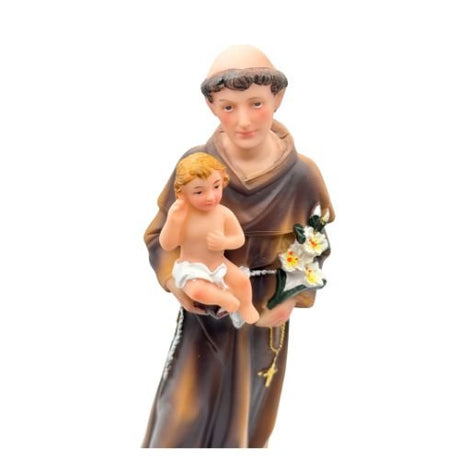 Saint Anthony of Padua Child Jesus Closed Bible (Estatua de San Antonio) 8” - faith, purity, and divine protection - Shop Cosmic Healing