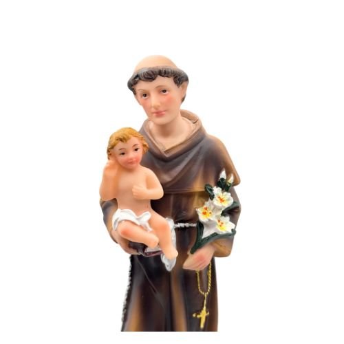 Saint Anthony of Padua Child Jesus Closed Bible (Estatua de San Antonio) 8” - faith, purity, and divine protection - Shop Cosmic Healing