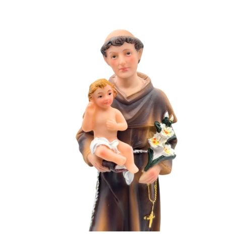 Saint Anthony of Padua Child Jesus Closed Bible (Estatua de San Antonio) 8” - faith, purity, and divine protection - Shop Cosmic Healing