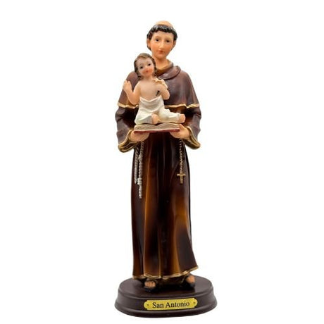 Saint Anthony of Padua Child Jesus Open Bible (Estatua de San Antonio) 8” - faith, purity, and divine protection - Shop Cosmic Healing