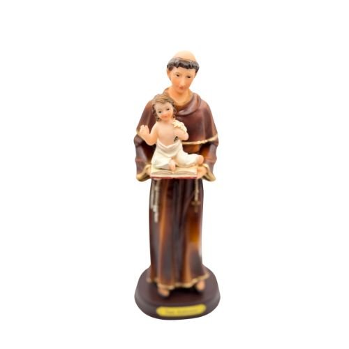 Saint Anthony of Padua Child Jesus Open Bible (Estatua de San Antonio) 8” - faith, purity, and divine protection - Shop Cosmic Healing