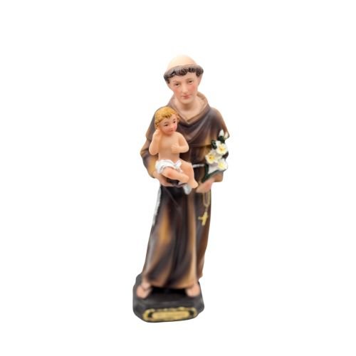 Saint Anthony of Padua Child Jesus Open Bible (Estatua de San Antonio) 8” - faith, purity, and divine protection - Shop Cosmic Healing