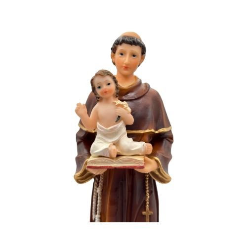 Saint Anthony of Padua Child Jesus Open Bible (Estatua de San Antonio) 8” - faith, purity, and divine protection - Shop Cosmic Healing