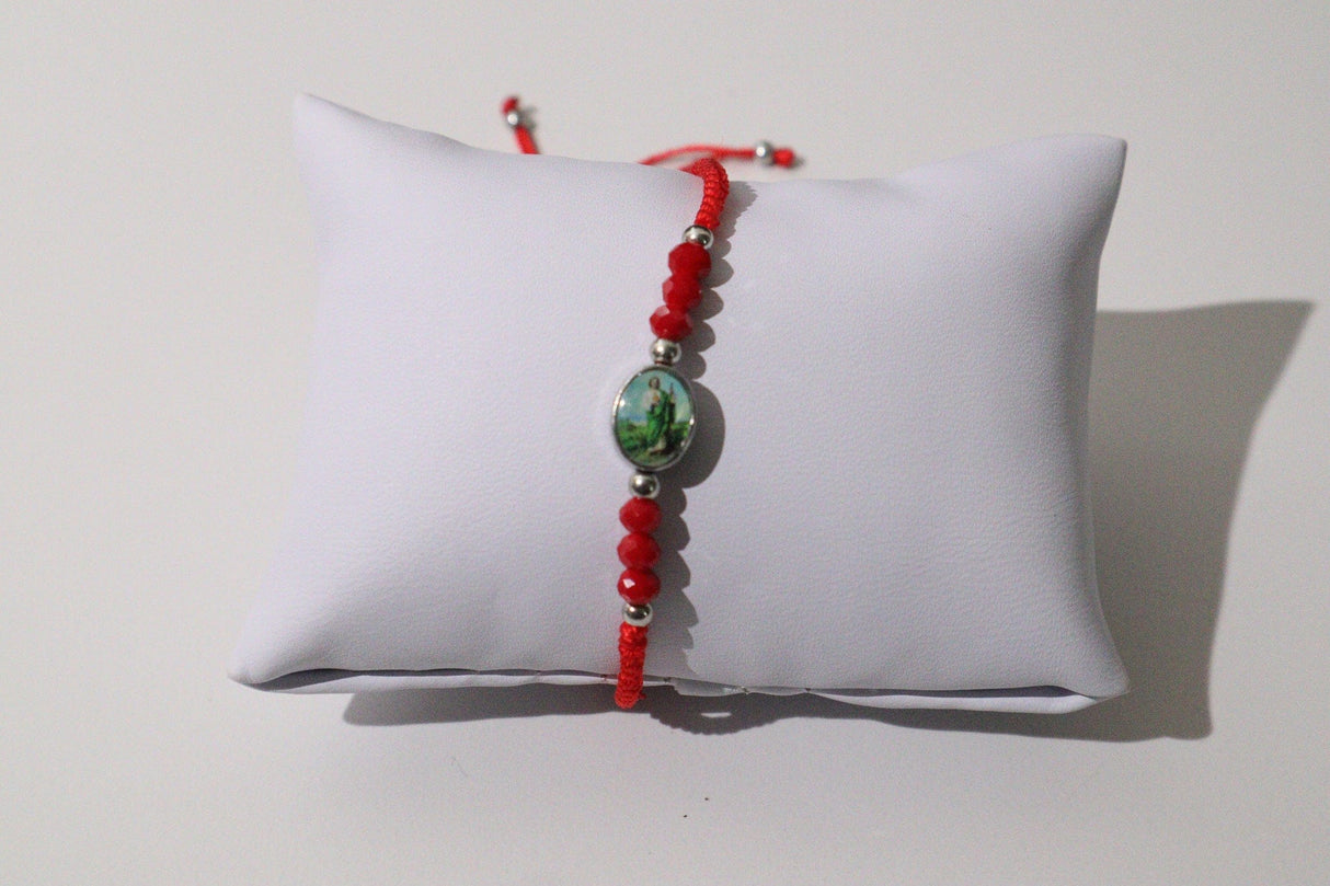 Saint Jude Red String Bracelet- Children's - Shop Cosmic Healing