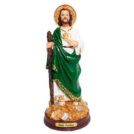 9" Saint Jude The Apostle 9" Statue with Coins - Shop Cosmic Healing