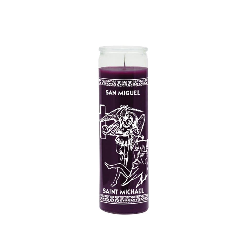 Saint Michael The Archangel (Archangel San Miguel) Purple