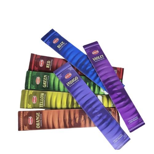 Seven Colors HEM Incense 35 Sticks (Incienso de 7 Colores) for harmony and balance to your energy centers - Shop Cosmic Healing