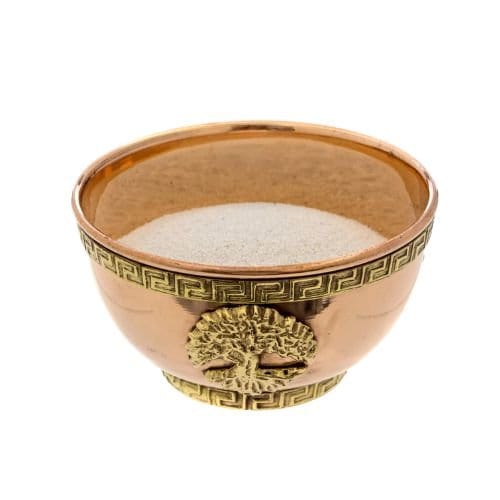 Assorted Designs Copper Offering Bowl 3"D