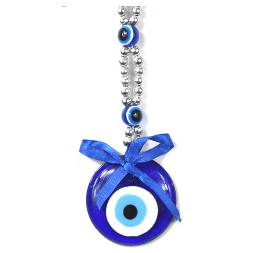Turkish Blue Evil Eye With Ribbon Bow - Shop Cosmic Healing