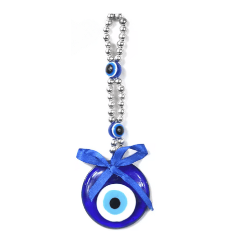 Turkish Blue Evil Eye With Ribbon Bow - Shop Cosmic Healing