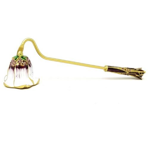 Vintage White Flower Design Candle Snuffer 6.5 Inch - Shop Cosmic Healing