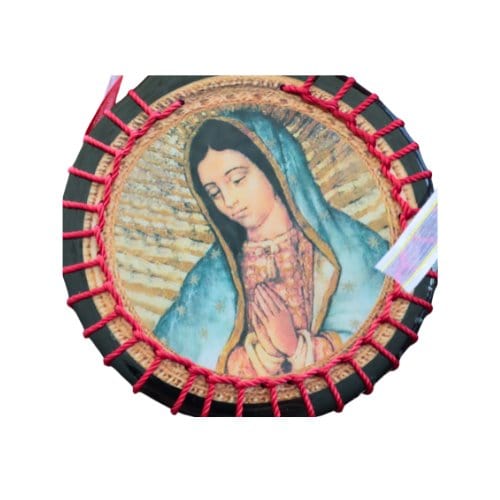 Red ribbon home protection medal – virgen de guadalupe