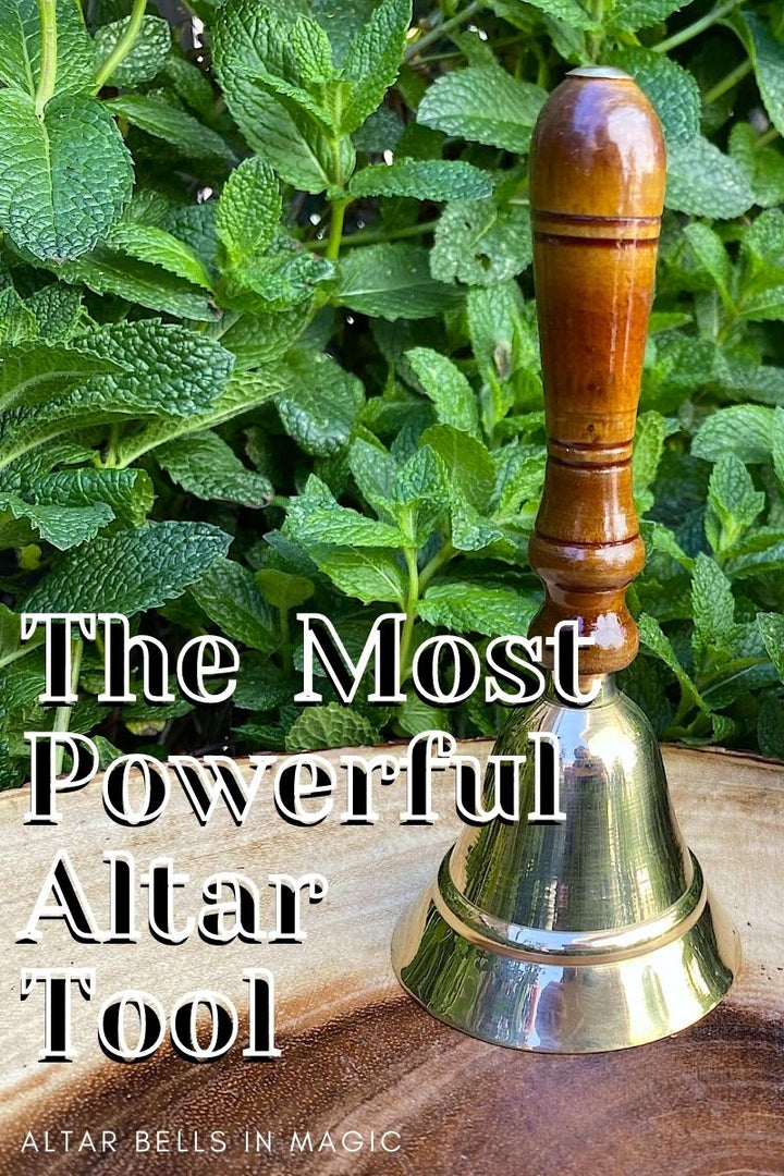 Brass Altar Bell for new beginnings, clarity, and confidence