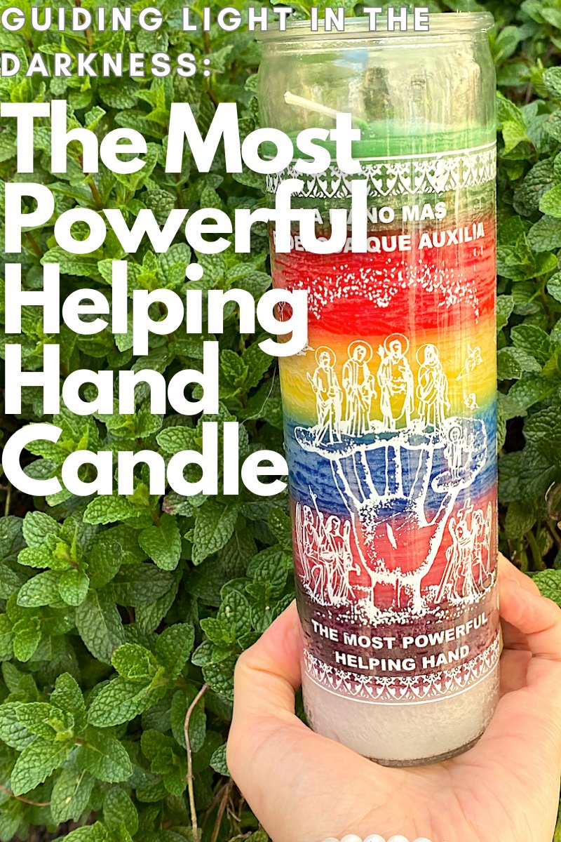 Guiding Light in the Darkness: The Most Powerful Helping Hand Candle - Shop Cosmic Healing 
