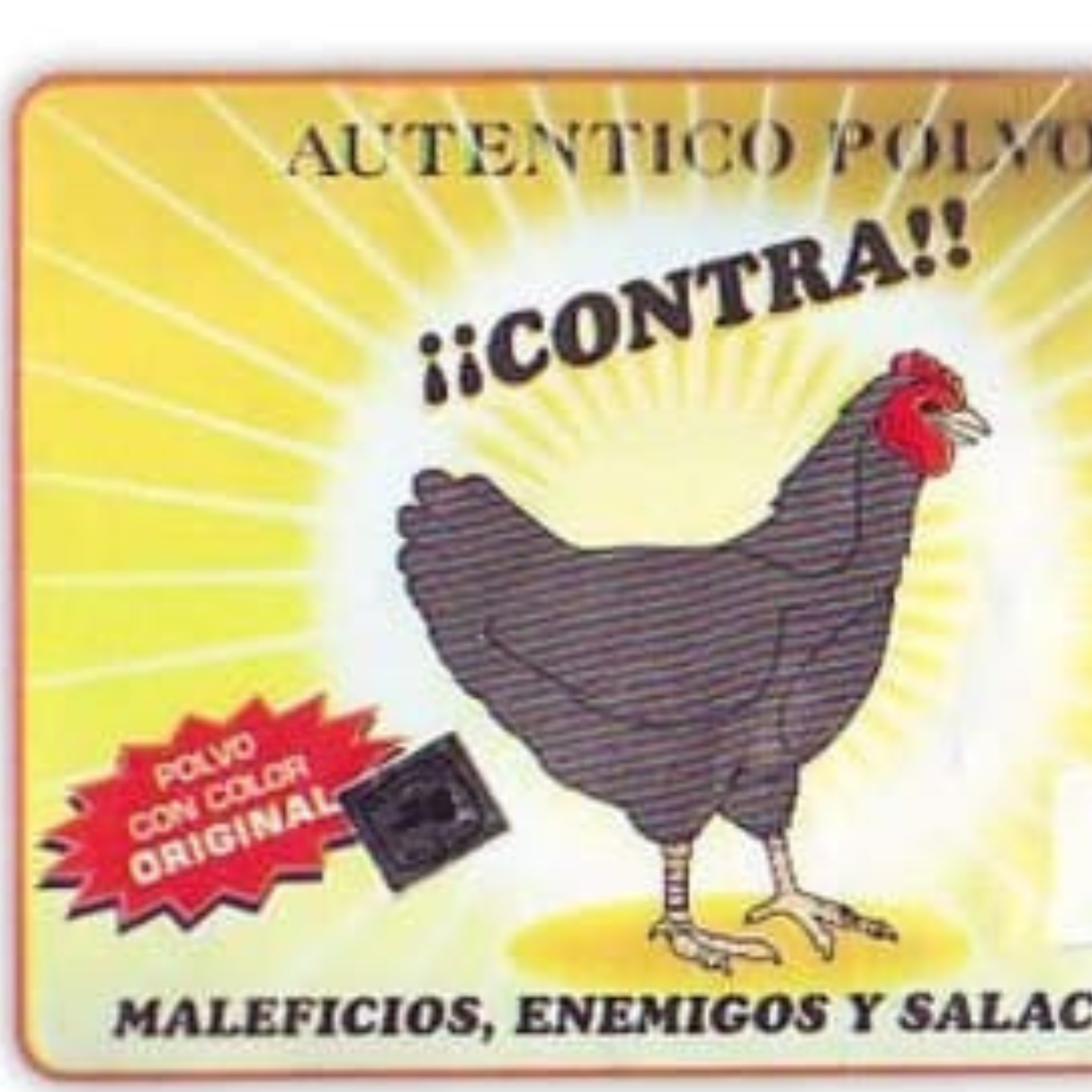 Zwarte Kip (Polvo Gallina Negra) Zakje Poeder 1/2 oz Tegen Boze Oog, Hexes, Vijanden en Jinxes